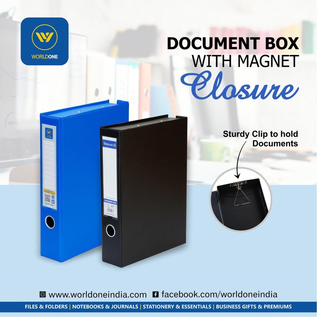 Document Box with Magnate Closure