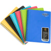 WORLDONE A5 (Small Size) | Wiro-Bound Smart Notebook | 50 Ruled Pages, 70 GSM Smooth Acid-Free Paper | Durable Nylon Binding | Assorted Colors (Pack of 5)