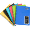 Worldone Wiro Bound Smart Notebook with Horizontal Ruled 70 gsm 50 Smooth Texture Acid Free Bright Papers, Nylon coated Binding, Assorted Color As Per Availability, A5 Size, Set of 5
