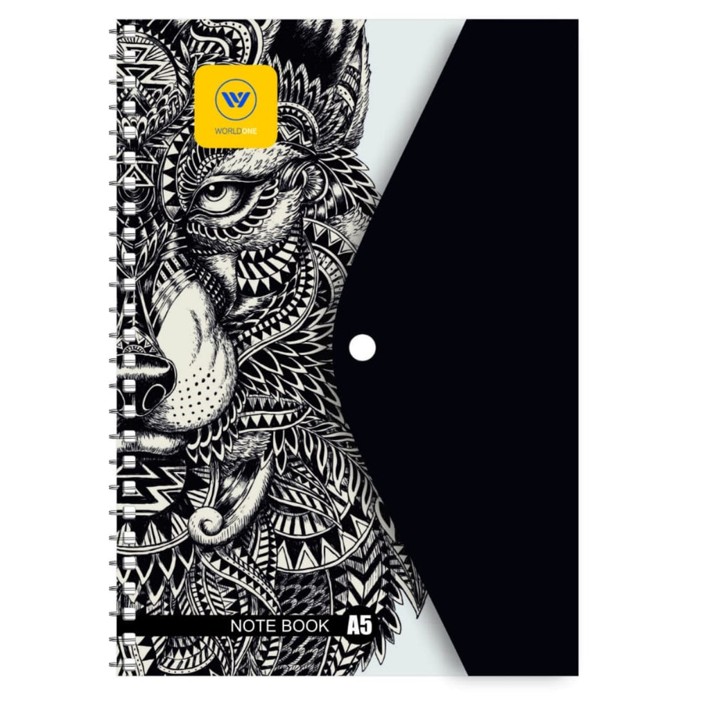 Fancy Tich Button Note Book A5 Size