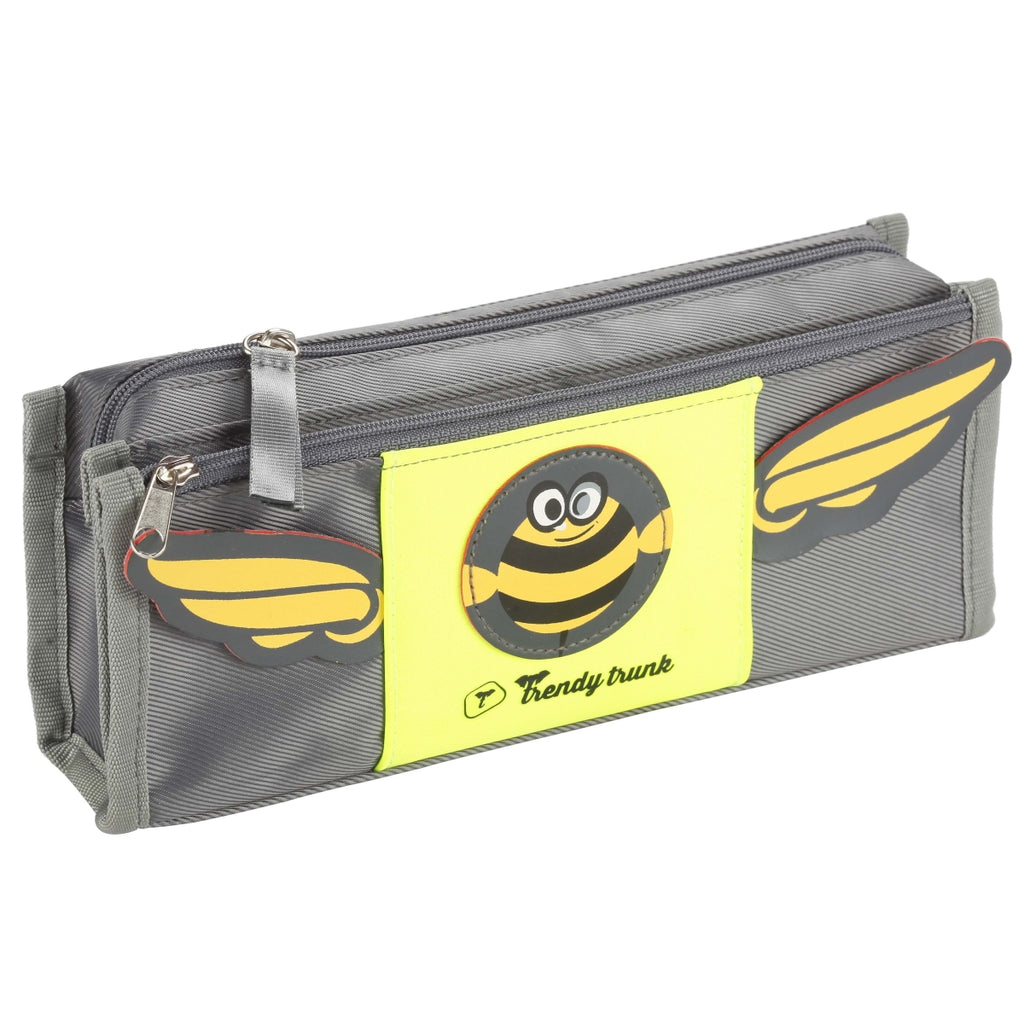 Bubble Bee Design Trendy Trunk | Spacious Pouch | Pen Pencil Pouch | Zipper | Stationery Pouch | Organiser | Cartoon Pouch | Pen Pencil Holder | Travel Pouch