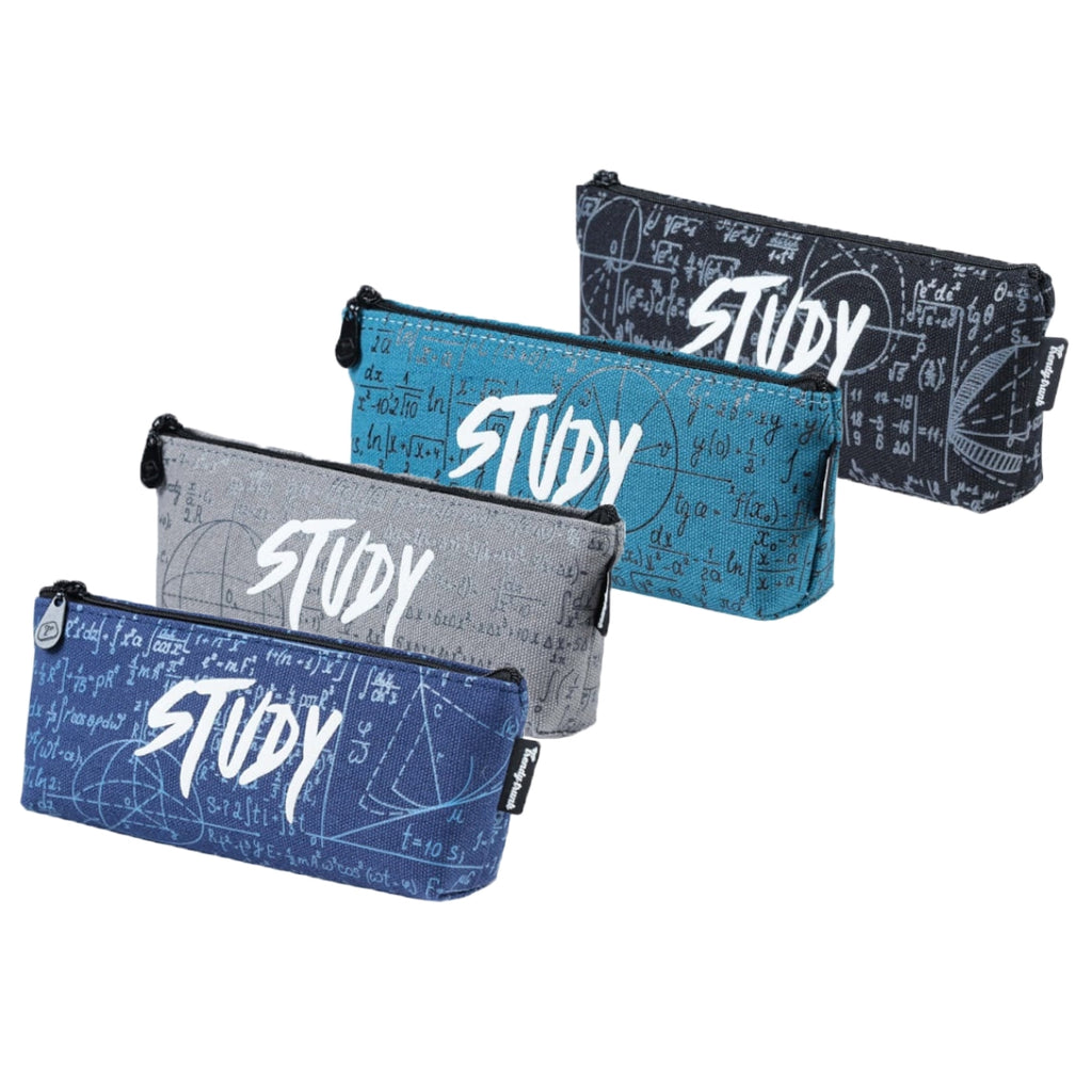 Study With Fun | Maths Lover Multipurpose Pen Pencil Pouch | Stationery Case for Students, Boys, Girls | Single Compartment Zipper Organizer